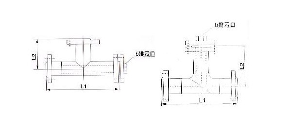 直流式T型過濾器流向圖 直流式T型過濾器流向圖